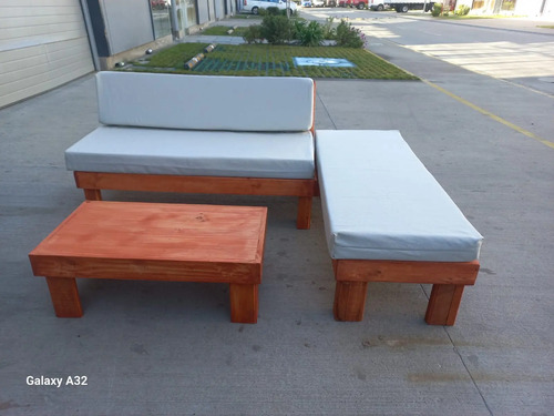 Juego De Terraza Rustico Para Departamentos Madera 11