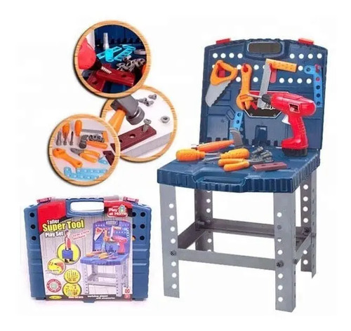 Juego Maleta Herramientas Banco Trabajo Carpintero 50 Pcs 2