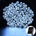 Luces Navidad 100 Led Solar Exterior 6