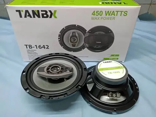 Kit 2 Parlante Auto Tanbx Tb-1642 450w 3 Vias Negro Tb-1642 5