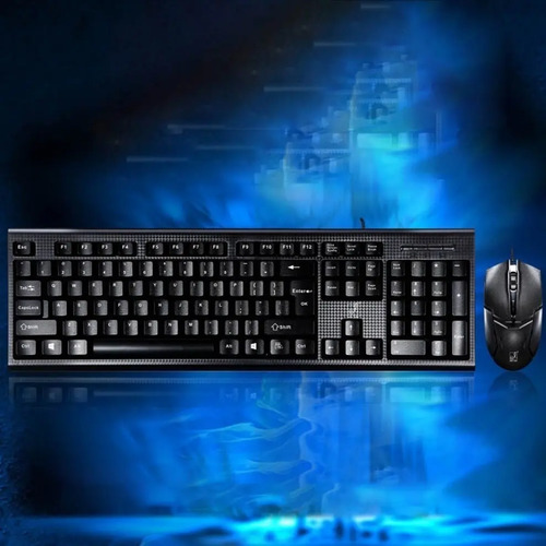 Kit Teclado Y Mouse Q9 Teclado Y Raton Usb  Negro Q9 Español Latinoamérica 2