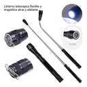 Linterna Magnética Mi Led Flexible Imán Telescópica Negra 55cm Blanco Negro 9