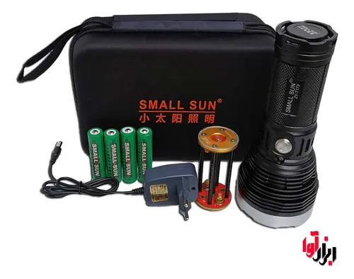 Linterna Small Sun Zy-t173, 1000 Lúmenes, Potente Linterna Negro 2