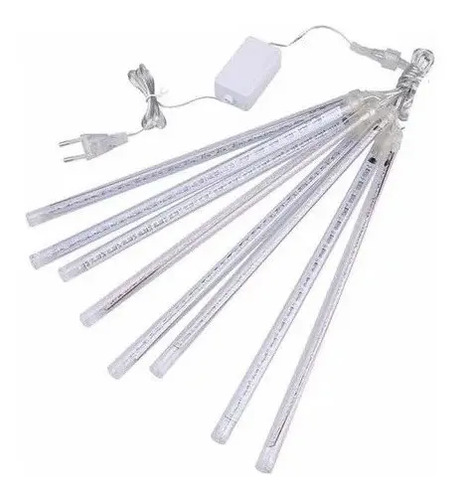 Luces Led Guirnalda Lluvia Meteoro Cascada Navidad Azul 2