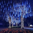 Luces Led Guirnalda Lluvia Meteoro Cascada Navidad Azul 5
