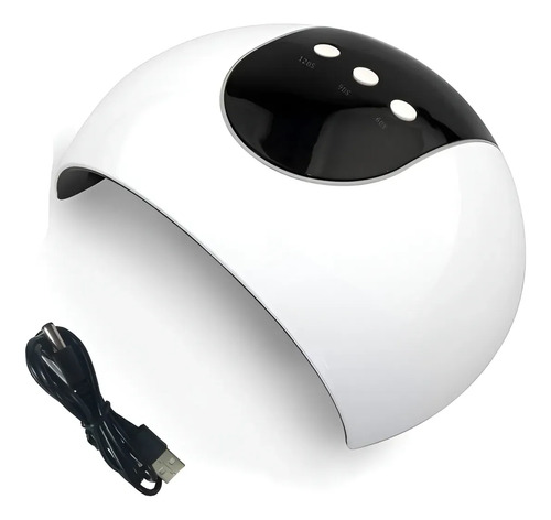 Lámpara De Uñas Acrílicas 36w 12 Led Modelo Z2 Usb Blanco 3