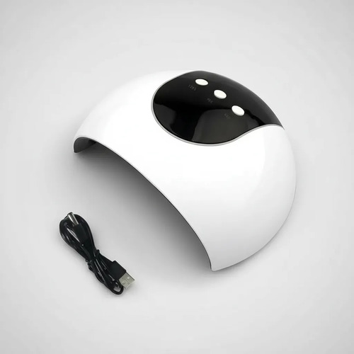 Lámpara De Uñas Acrílicas 36w 12 Led Modelo Z2 Usb Blanco 8