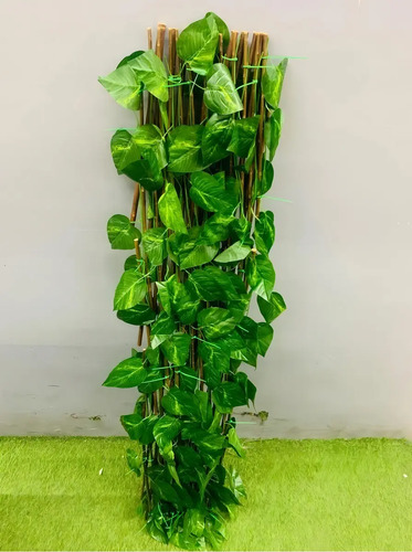 Malla Valla Cerca Planta Enredadera Artificial Hojas 120 Rej 2