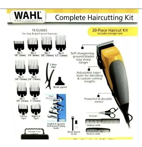 Maquina De Afeitar Wahl Homecut Original Amarilla Plateada Amarillo 4296 4