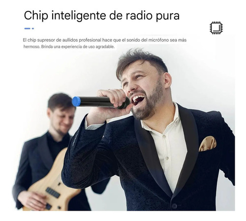 Micrófono Inalámbrico Karaoke Profesional Negro 2