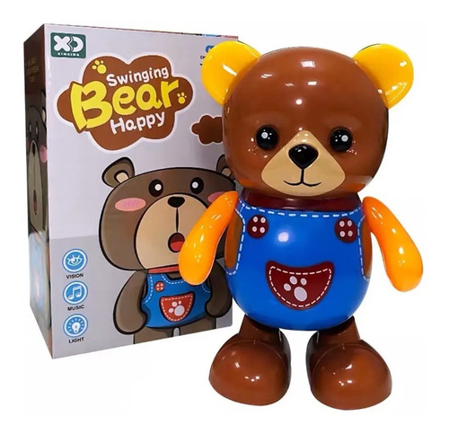 Muñeco Oso Bailarin Juguete Luces Sonido Movimiento 4