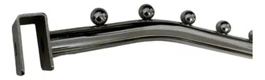 Pack 6 Ganchos Cascada Blistero 9 Puntos Panel Ranurado 40cm Plateado 2