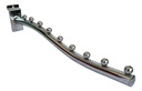 Pack 6 Ganchos Cascada Blistero 9 Puntos Panel Ranurado 40cm Plateado 4
