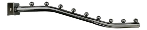 Pack 6 Ganchos Cascada Blistero 9 Puntos Panel Ranurado 40cm Plateado 5