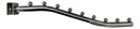 Pack 6 Ganchos Cascada Blistero 9 Puntos Panel Ranurado 40cm Plateado 5
