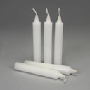 Pack 8 Velas Blanco Blancas Lilas 20 Cm Blanco Liso Neutro 2
