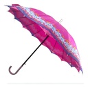 Paraguas Plegable 16 Varillas 79cm Colores Automático Color Rosa Con Diseño