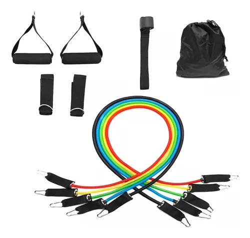 Set 11 Piezas Bandas Elásticas Resistencia Fitness Yoga 5
