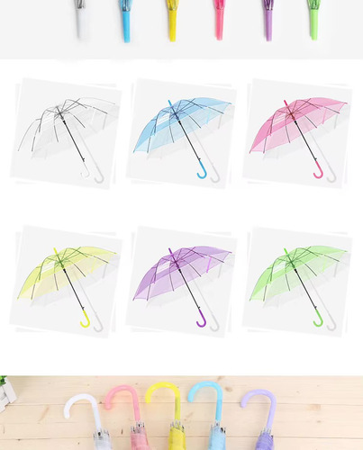 Paraguas Transparentes Para La Lluvia A Prueba De Viento 17