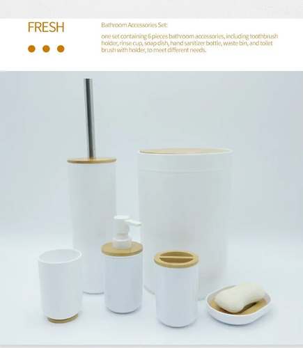 Set Baño Diseño 6 Piezas Bathlux 13
