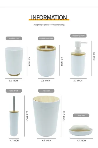 Set Baño Diseño 6 Piezas Bathlux 14