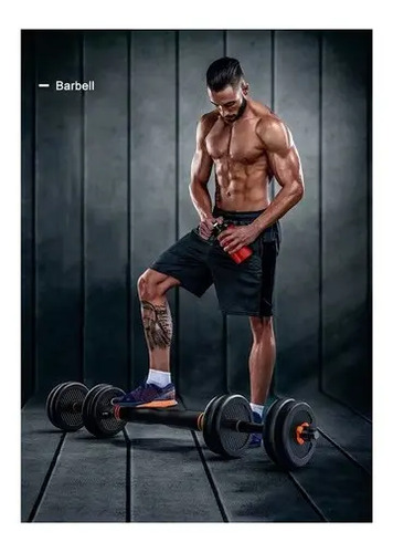 Set Mancuernas 6x1 Barra Rusa Kettlebell Ajustables 30 Kg Negro 7