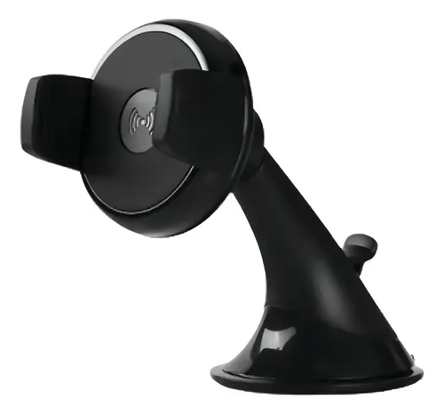 Soporte Auto Parabrisas Tablero Carga Inalámbrica iPhone 6.7  Negro 2