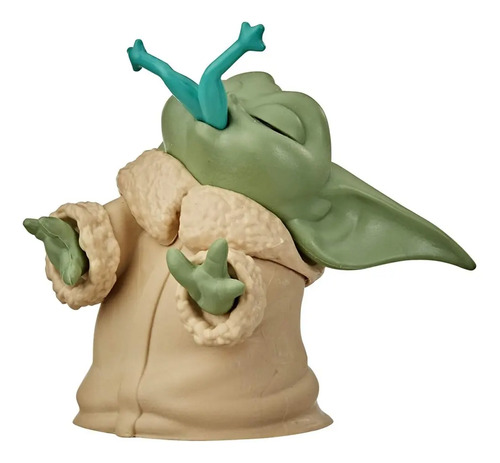 Star Wars Baby Yoda The Child Comiendo Rana Grogu Original 2