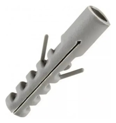 Tarugos Nylon  8mm 4cm Fijaciones Py  Pared Maciza 500u Gris