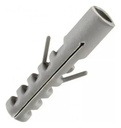 Tarugos Nylon  8mm 4cm Fijaciones Py  Pared Maciza 500u Gris
