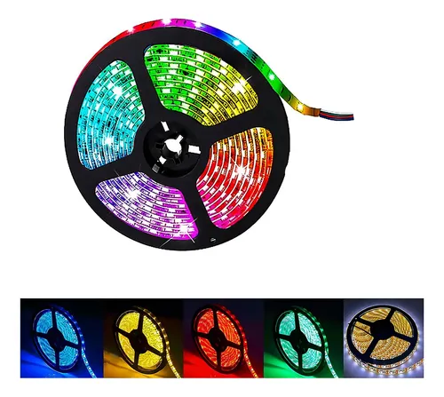 Tira De Luces Spin Led 5mts/300rgb 3528 Todo Los Colores 5m Todos Los Colores 6