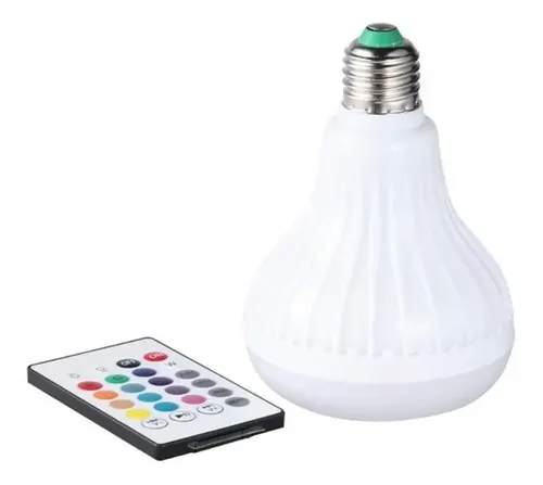 Pack 3 Ampolleta Bluetooth Parlante Luz Led Altavoz Musica 2