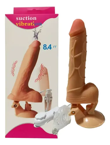 Vibrador Consolador Con Ventosa Y Estimulador De Clitoris Color Rosa Chicle 4