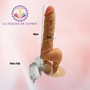 Vibrador Consolador Con Ventosa Y Estimulador De Clitoris Color Rosa Chicle 5