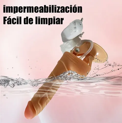 Vibrador Consolador Con Ventosa Y Estimulador De Clitoris Color Rosa Chicle 6