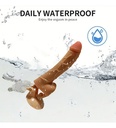 Vibrador Consolador Con Ventosa Y Estimulador De Clitoris Color Rosa Chicle 8