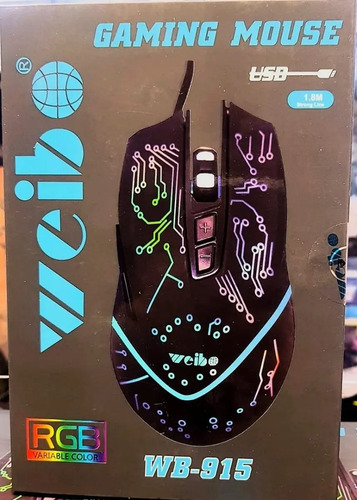 Mouse Gamer 7 Botones Optico Usb 2400 Dpi Retroiluminado Negro 4