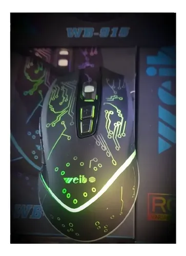 Mouse Gamer 7 Botones Optico Usb 2400 Dpi Retroiluminado Negro 8