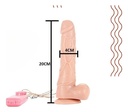 Vibrador Consolador Con Ventosa Y Estimulador De Clitoris Rosa Chicle 8