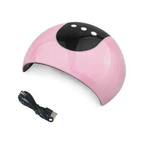 Lámpara De Uñas Acrílicas 36w 12 Led Modelo Z2 Usb Rosado 4