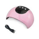 Lámpara De Uñas Acrílicas 36w 12 Led Modelo Z2 Usb Rosado 4