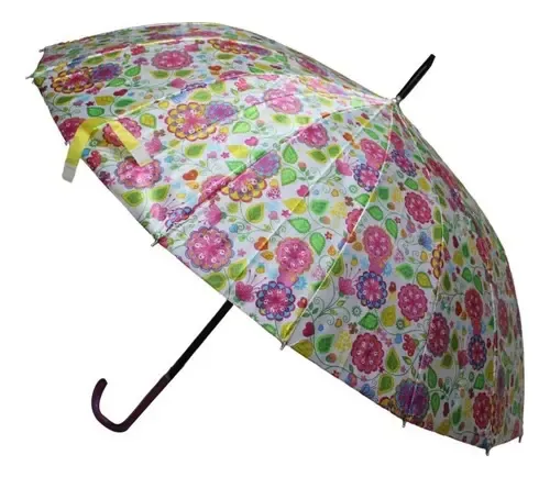 Paraguas Plegable 16 Varillas 79cm Colores Automático 22