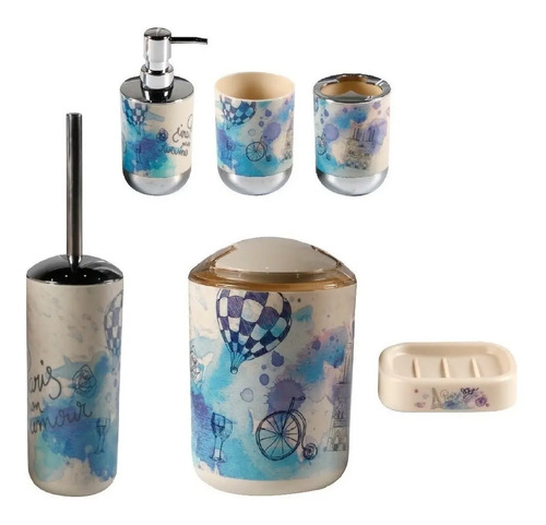Set Baño Diseño 6 Piezas Bathlux 5