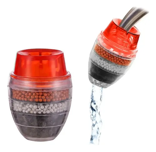 Purificador De Agua Grifo Purific Carbón Activado 3 Etapas Rojo 5