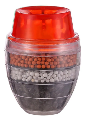 Purificador De Agua Grifo Purific Carbón Activado 3 Etapas Rojo 6