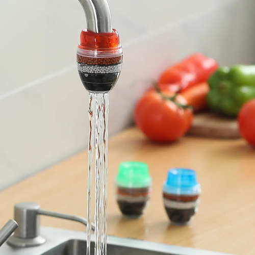 Purificador De Agua Grifo Purific Carbón Activado 3 Etapas Rojo 7