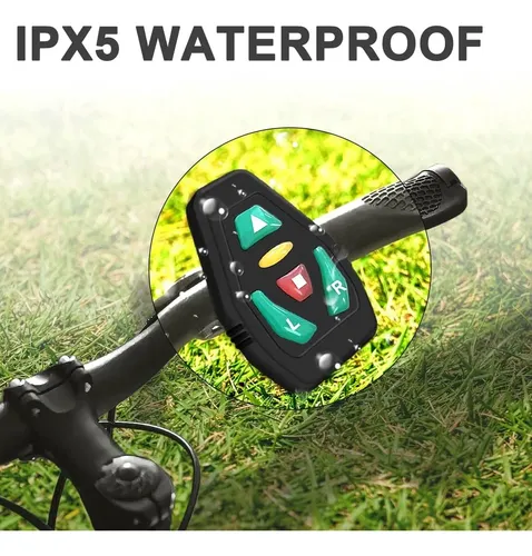Led Mochila Con Indicador De Direccion Bicicleta Seguridad Verde Negro 5