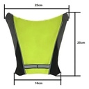 Led Mochila Con Indicador De Direccion Bicicleta Seguridad Verde Negro 8