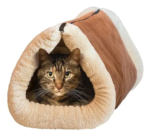 [MLC623225354] Cama Túnel Polar Para Gatos 2 En 1 Mascotas / Ekipofertas