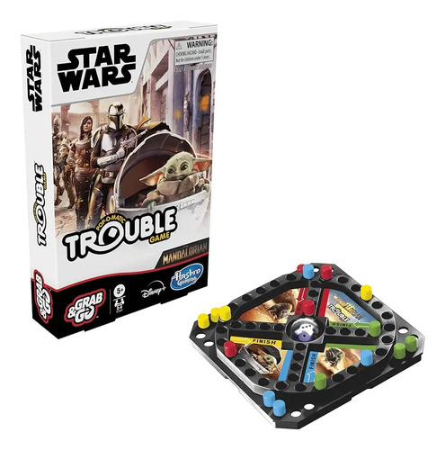 [MLC1068401443] Juego Mesa Hasbro Gaming Trouble Star Wars The Mandalorian